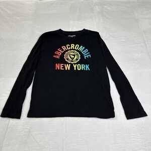 Abercrombie Kids Long Sleeve T-shirt Black Size 11/12 Youth‎